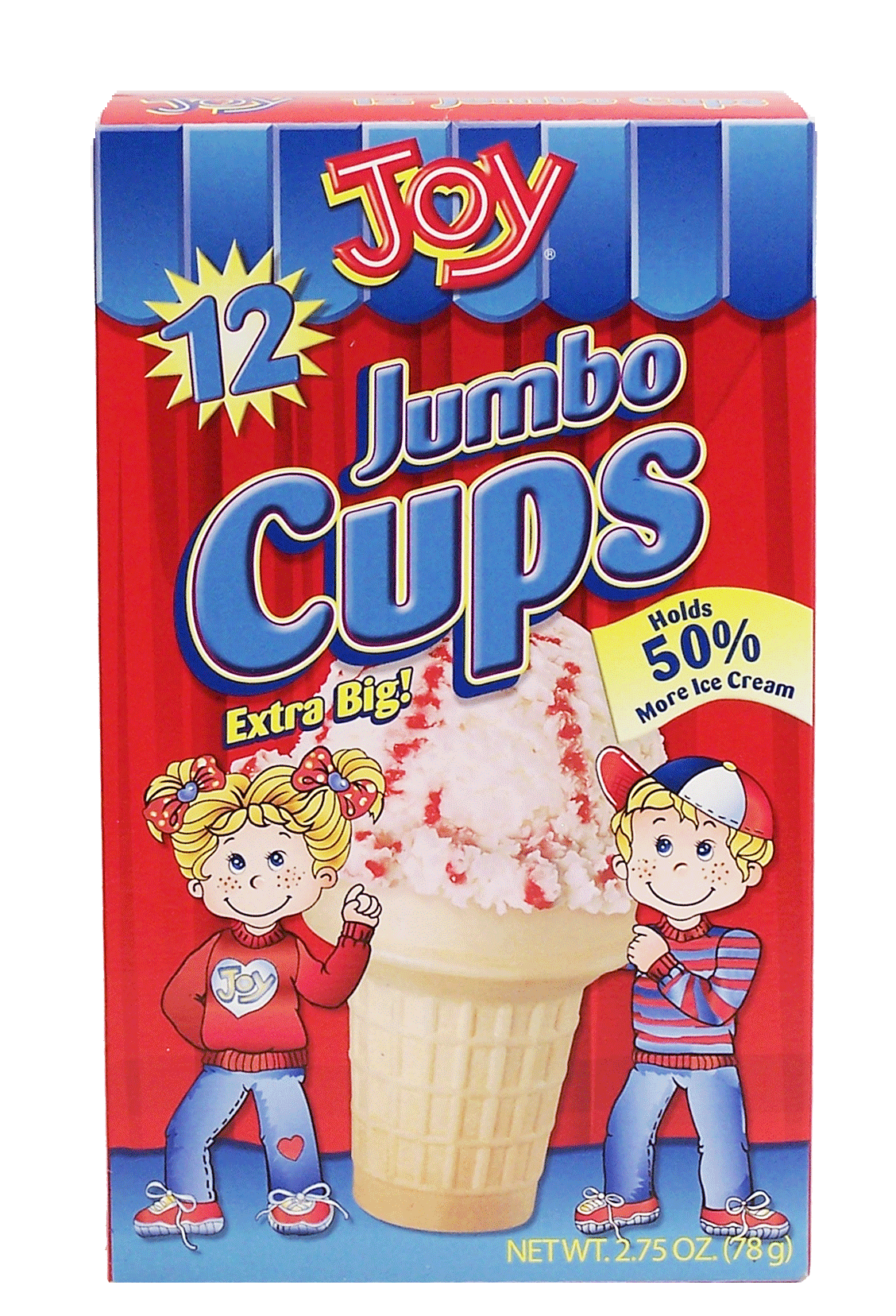 Joy  jumbo ice cream cups, 12-count Full-Size Picture